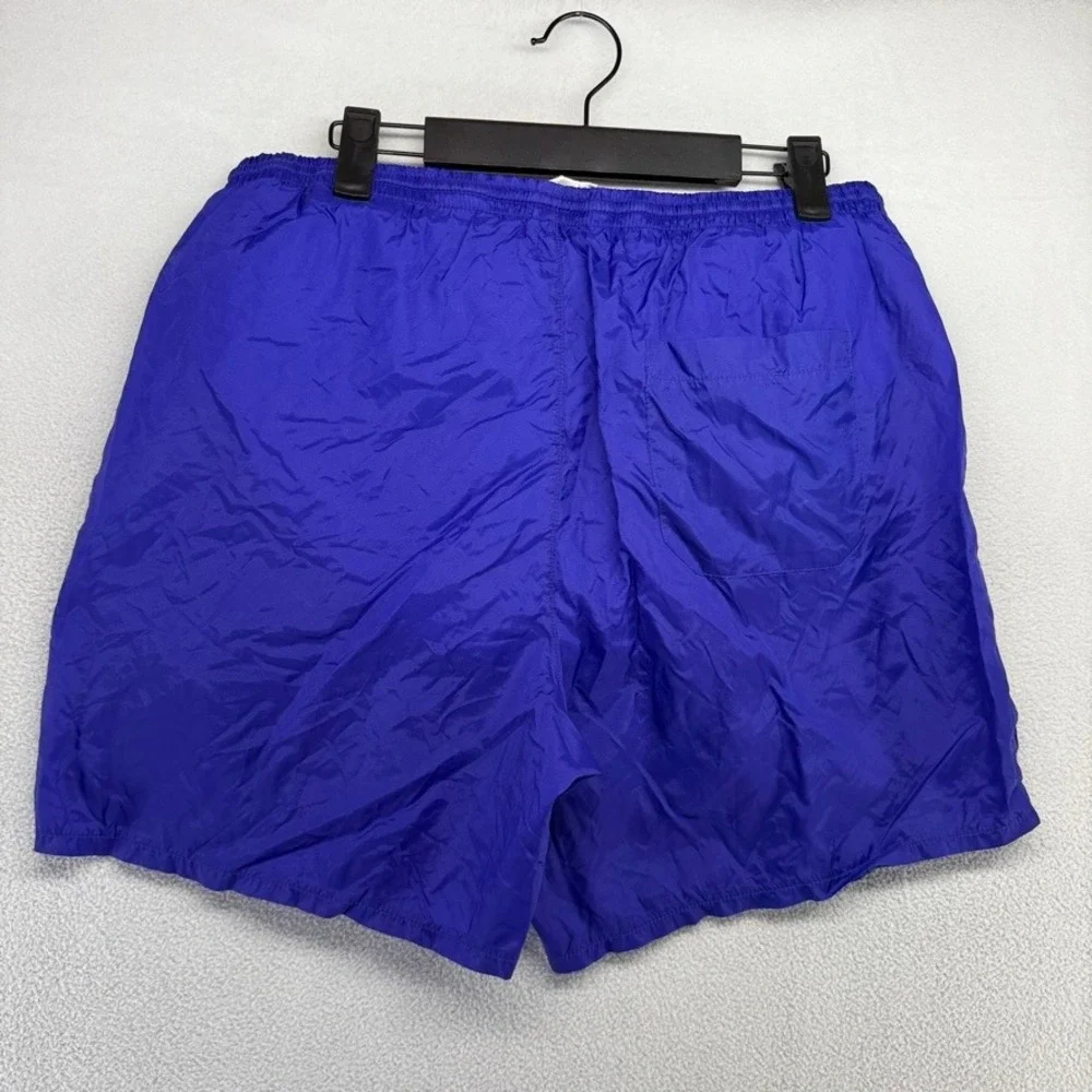 Vintage Nike Shorts Mens XL Purple Blue Nylon Athletic Gym Lined Pockets 5
